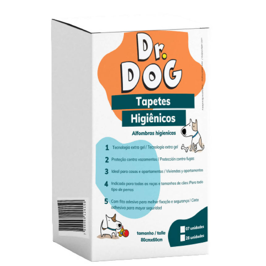 Tapetes Higiênicos Pet (80x60cm) 28 unds Dr. Dog Anti Odor