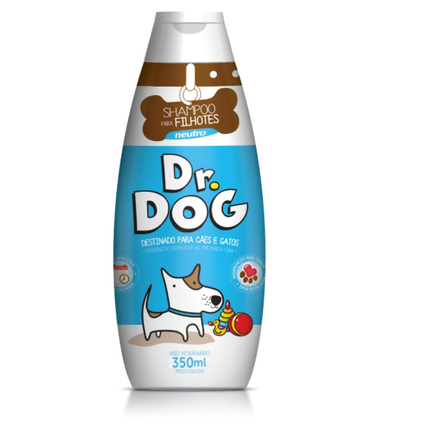 Shampoo Neutro Filhotes Cachorro Gato hipoalergenico 350ml Dr Dog