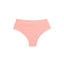 Calcinha de Biquíni Hot Pants Cintura Alta Rosa Bebê Fluorescente