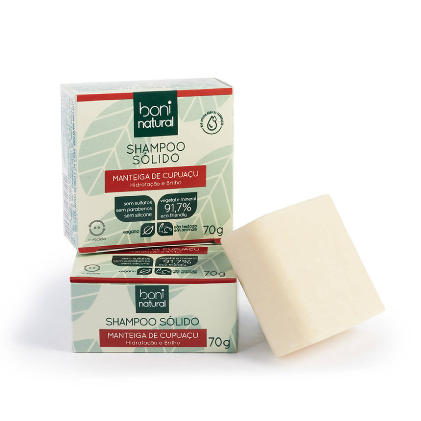Shampoo Sólido Natural Manteiga de Cupuaçu 70g - Boni Natural