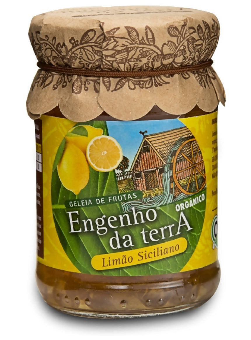 Geleia de limão siciliano orgânico Engenho da terra 210g