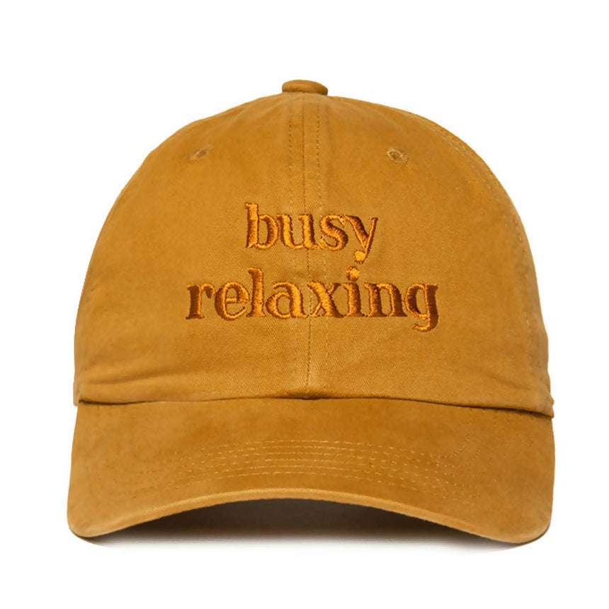 Boné Dad Hat Busy Relaxing - Caramelo