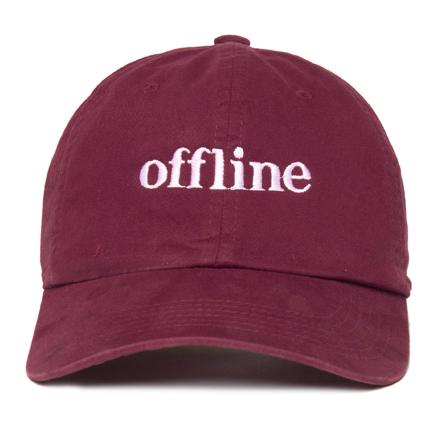 Boné Dad Hat Offline - Bordô
